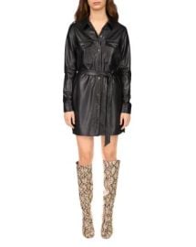 Sanctuary Faux Leather Shirtdress   Bloomingdales at Bloomingdales