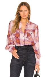 Sanctuary Fireside Boyfriend Shirt in Chalet Plaid at Revolve