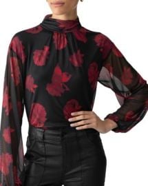 Sanctuary Floral Print Mesh Top Bloomingdales at Bloomingdales