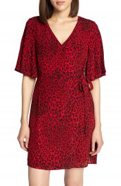 Sanctuary Girl on Fire Leopard Faux Wrap Dress at Nordstrom