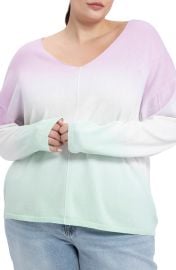 Sanctuary Horizon Ombre Cotton Blend Sweater in Petal Mist  at Nordstrom