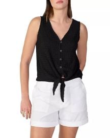 Sanctuary Link Up Tie Front Tank Top Bloomingdales at Bloomingdales