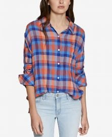 WornOnTV: Kim’s blue and orange plaid shirt on General Hospital ...