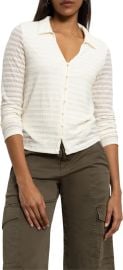Sanctuary Stretch Lace Button Up Shirt at Nordstrom Rack