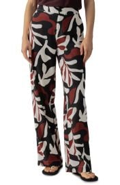 Sanctuary The Soft Palm Print Wide Leg Pants at Nordstrom Rack