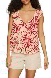 Sanctuary The Time Off Flutter Sleeve Button-Up Top at Nordstrom