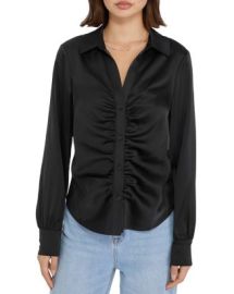 Sanctuary Time To Shine Ruched Shirt Bloomingdales at Bloomingdales