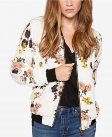 Sanctuary Woodlands Floral-Print Bomber Jacket at Macys