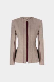 Sand Mélange Structured Jacket at Antonio Marras