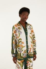 Sand Nature Collared Buttoned Shirt at FARM Rio
