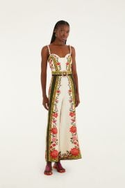 Sand Wonder Rio Sleeveless Euroflax™ Premium Linen Wide-Leg Jumpsuit at FARM Rio