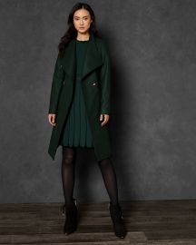 Ted baker sandra hot sale coat dark green