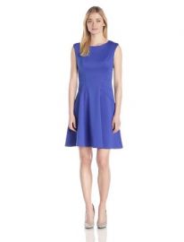 Sandra Darren Womenand39s Sleeveless Fit-and-Flare Dress Amazon Fashion at Amazon