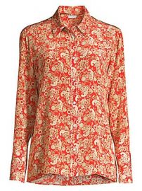 Sandro - Lanni Paisley-Print Western Shirt at Saks Fifth Avenue