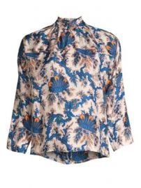 Sandro - Liliane Silk Blouse at Saks Fifth Avenue