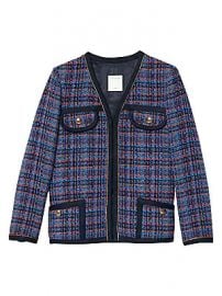 Sandro - Liman Piping Tweed Jacket at Saks Fifth Avenue