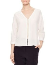 Sandro Anju Silk Top at Bloomingdales