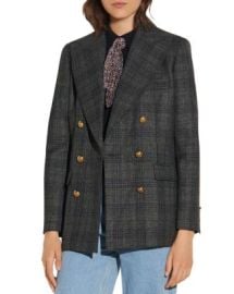 Sandro Anthea Plaid Blazer Bloomingdales at Bloomingdales