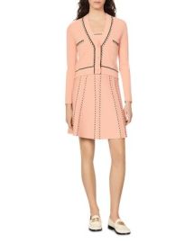 Sandro Auxane Embroidered Cardigan Bloomingdales at Bloomingdales