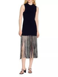 Sandro Bambie Fringe Hem Dress at Saks Fifth Avenue