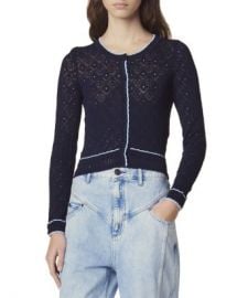 Sandro Bomi Openwork Geo-Pattern Sweater Women - Bloomingdale s at Bloomingdales