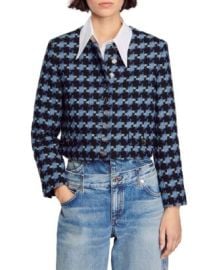 Sandro Boulogne Tweed Cropped Jacket Bloomingdales at Bloomingdales