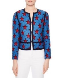 Sandro Bristol Star Jacquard Jacket at Bloomingdales