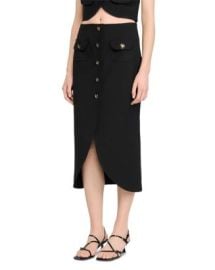 Sandro Buttoned Midi Skirt Bloomingdale39s at Bloomingdales