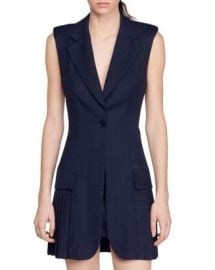 Sandro Carine Sleeveless Blazer Mini Dress Bloomingdales at Bloomingdales