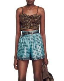 Sandro Carlito Crop Top Bloomingdales at Bloomingdales