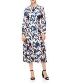 Sandro Carna Silk Midi Dress Women - Bloomingdale s at Bloomingdales