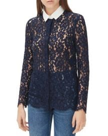 Sandro Celia Lace Shirt at Bloomingdales