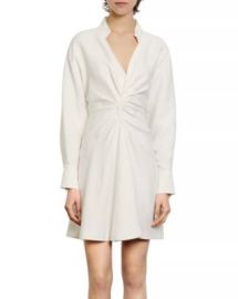 Sandro Celia Ruched Mini Dress Bloomingdales at Bloomingdales