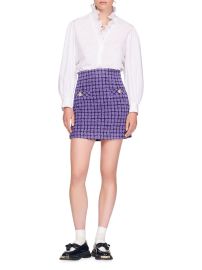 Sandro Clarinette Tweed Mini Skirt at Saks Fifth Avenue