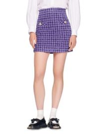 Sandro Clarinette Tweed Mini Skirt Bloomingdales at Bloomingdales