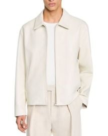 Sandro Classic Leather Jacket Bloomingdales at Bloomingdales
