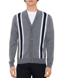 Sandro College Wool Striped Button Cardigan   Bloomingdales at Bloomingdales