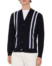 Sandro College Wool Striped Button Cardigan   Bloomingdales at Bloomingdales