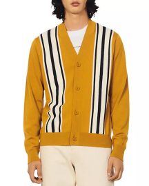 Sandro College Wool Striped Button Cardigan   Bloomingdales at Bloomingdales