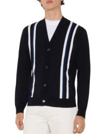 Sandro College Wool Striped Button Cardigan   Bloomingdales at Bloomingdales