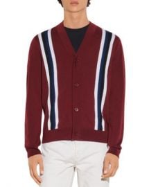 Sandro College Wool Striped Button Cardigan Men - Bloomingdale s at Bloomingdales