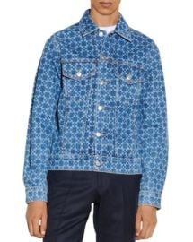 Sandro Cotton Printed Denim Jacket   Bloomingdales at Bloomingdales