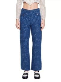 Sandro Decorative Knit Trousers at Saks Fifth Avenue