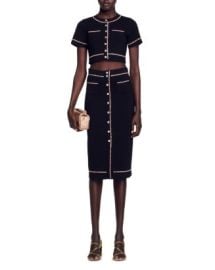 Sandro Elisa Knit Midi Pencil Skirt Bloomingdales at Bloomingdales