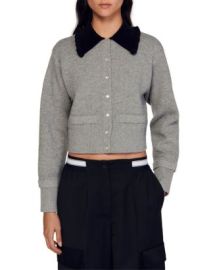 Sandro Etienne Collared Sweater Bloomingdales at Bloomingdales