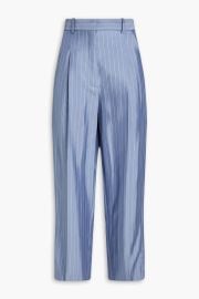 Sandro Felix Pleated Pinstriped Pants at The Outnet