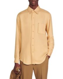 Sandro Floaty Button Down Shirt Bloomingdales at Bloomingdales