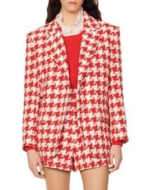 Sandro Floriane Houndstooth Jacket   Bloomingdales at Bloomingdales