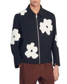 Sandro Flower Zip Jacket Bloomingdales at Bloomingdales