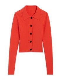 Sandro Francoise Cropped Rib Knit Cardigan   Bloomingdales at Bloomingdales